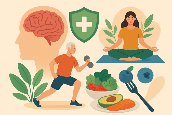 healthy living helps brain