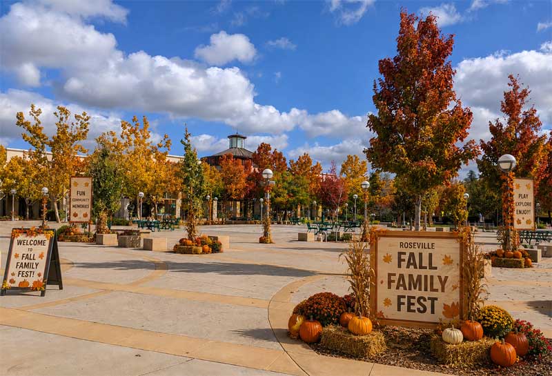 Vernon Town Square illustration for Fall Family Fest