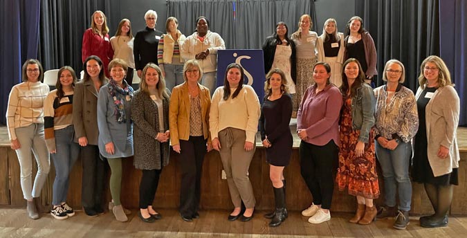 Women on stage for Loomis Soroptimist Education Awards