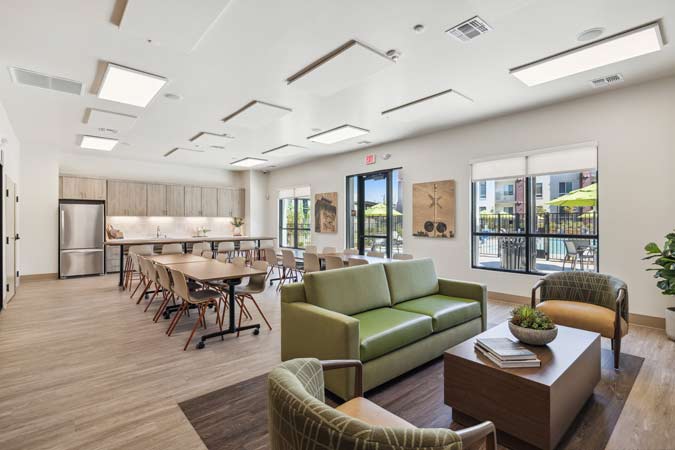 Inside the clubhouse