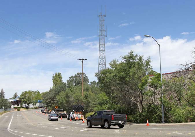 Roseville radio tower