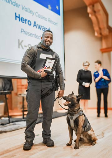 K9 Axel with Placer County Sheriff's Dept