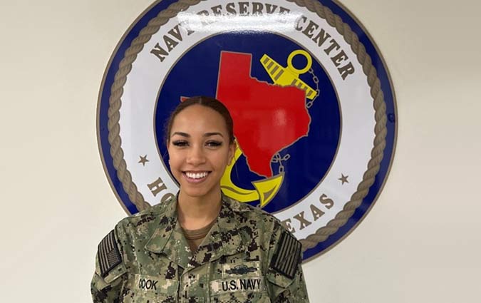 Personnel Specialist 1st Class Mikayla Cook, a native of Sacramento, California