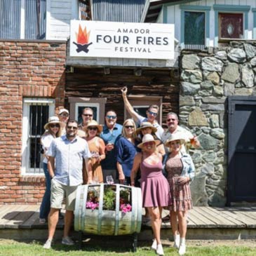 Group photo at Four Fires Festival