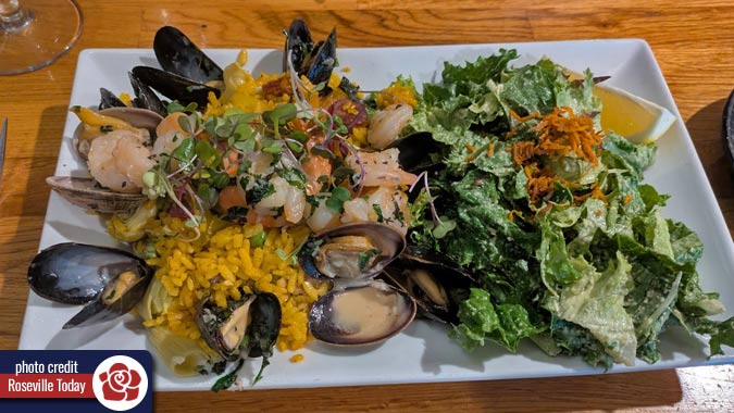Paella lunch special at Tapa the World in Sacramento