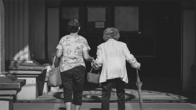 seniors walking