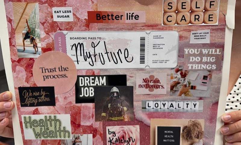poster board of affirmations