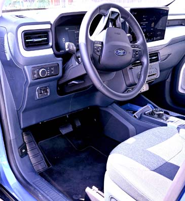 interior cabin of the Ford Maverick
