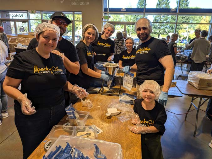 group of volunteers