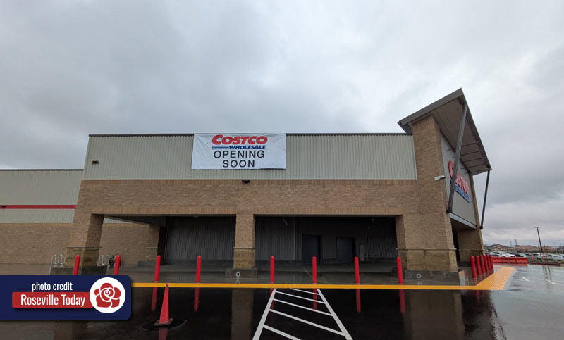 Coming Soon sign for new Roseville Costco