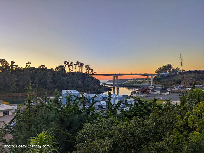 Sunset view from our deck and living area