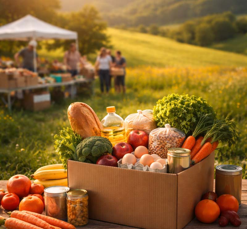 Food basket in the California Foothills