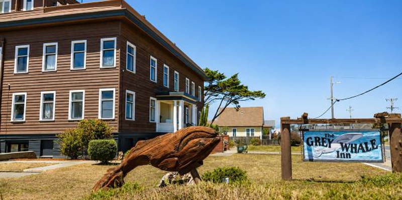 Grey Whale Inn in Fort Bragg restored from a historic 1915 hospital