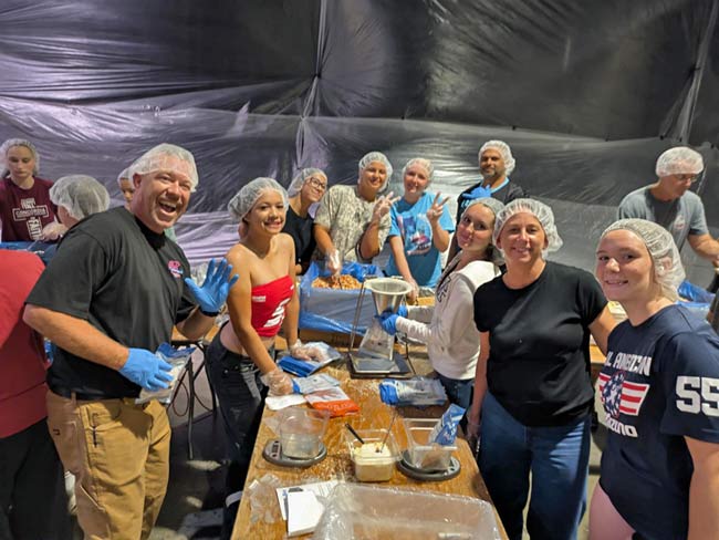 for volunteer packers in Rocklin, it's all smiles